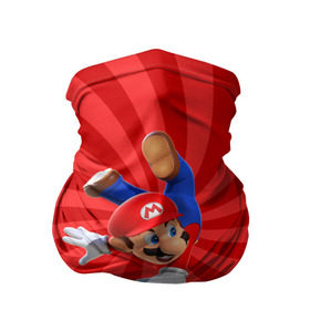 Бандана-труба 3D с принтом Super Mario в Тюмени, 100% полиэстер, ткань с особыми свойствами — Activecool | плотность 150‒180 г/м2; хорошо тянется, но сохраняет форму | Тематика изображения на принте: nintendo | марио | нинтендо