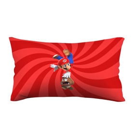 Подушка 3D антистресс с принтом Super Mario в Тюмени, наволочка — 100% полиэстер, наполнитель — вспененный полистирол | состоит из подушки и наволочки на молнии | nintendo | марио | нинтендо