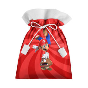 Подарочный 3D мешок с принтом Super Mario в Тюмени, 100% полиэстер | Размер: 29*39 см | nintendo | марио | нинтендо