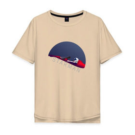Мужская футболка хлопок Oversize с принтом starman в Тюмени, 100% хлопок | свободный крой, круглый ворот, “спинка” длиннее передней части | spacex | tesla | илон маск | маск | спейс икс | тесла