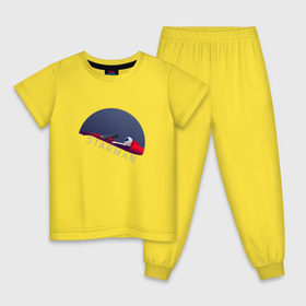 Детская пижама хлопок с принтом starman в Тюмени, 100% хлопок |  брюки и футболка прямого кроя, без карманов, на брюках мягкая резинка на поясе и по низу штанин
 | spacex | tesla | илон маск | маск | спейс икс | тесла