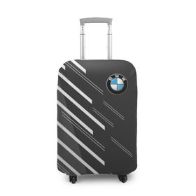 Чехол для чемодана 3D с принтом BMW SPORT в Тюмени, 86% полиэфир, 14% спандекс | двустороннее нанесение принта, прорези для ручек и колес | auto | bmw | motorsport | авто | автомобиль | автомобильные | бмв | бренд | марка | машины | моторспорт | спорт