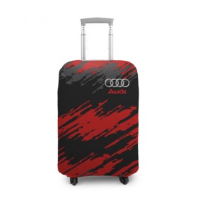 Чехол для чемодана 3D с принтом AUDI SPORT в Тюмени, 86% полиэфир, 14% спандекс | двустороннее нанесение принта, прорези для ручек и колес | auto | авто | ауди