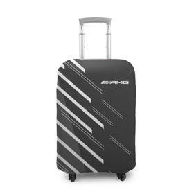 Чехол для чемодана 3D с принтом AMG SPORT в Тюмени, 86% полиэфир, 14% спандекс | двустороннее нанесение принта, прорези для ручек и колес | mercedes | марка | машины | мерседес