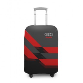 Чехол для чемодана 3D с принтом AUDI SPORT в Тюмени, 86% полиэфир, 14% спандекс | двустороннее нанесение принта, прорези для ручек и колес | auto | авто | ауди | машины