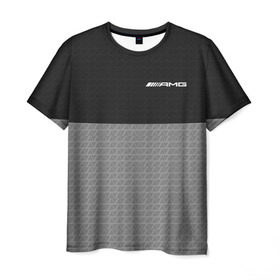 Мужская футболка 3D с принтом AMG SPORT в Тюмени, 100% полиэфир | прямой крой, круглый вырез горловины, длина до линии бедер | mercedes | марка | машины | мерседес