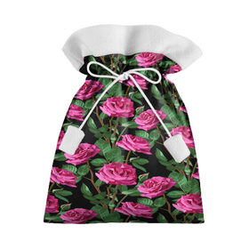 Подарочный 3D мешок с принтом Розовые розы в Тюмени, 100% полиэстер | Размер: 29*39 см | Тематика изображения на принте: 