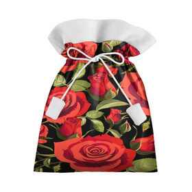 Подарочный 3D мешок с принтом Великолепные розы в Тюмени, 100% полиэстер | Размер: 29*39 см | flower | pattern | spring | букет | весна | паттерн | праздник | розы | цветочный | цветы