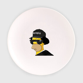 Тарелка 3D с принтом Springfield в Тюмени, фарфор | диаметр - 210 мм
диаметр для нанесения принта - 120 мм | compton | hip hop | ice cube | nwa | rap | simpsons | голос улиц | комптон | рэп | хип хоп