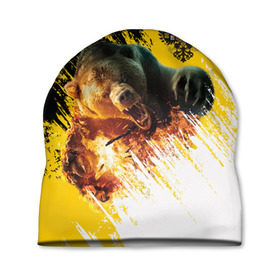 Шапка 3D с принтом Имперский флаг и медведь в Тюмени, 100% полиэстер | универсальный размер, печать по всей поверхности изделия | Тематика изображения на принте: russian bear | герб | россия