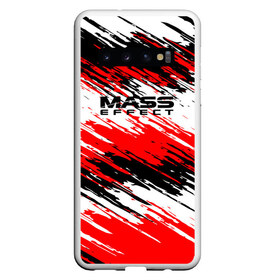 Чехол для Samsung Galaxy S10 с принтом Mass Effect в Тюмени, Силикон | Область печати: задняя сторона чехла, без боковых панелей | n7 | shepard | галактика | жнец | космос | краска | краски | масс | нормандия | планета | шепард | эффект