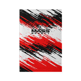Обложка для паспорта матовая кожа с принтом Mass Effect в Тюмени, натуральная матовая кожа | размер 19,3 х 13,7 см; прозрачные пластиковые крепления | n7 | shepard | галактика | жнец | космос | краска | краски | масс | нормандия | планета | шепард | эффект
