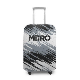 Чехол для чемодана 3D с принтом METRO в Тюмени, 86% полиэфир, 14% спандекс | двустороннее нанесение принта, прорези для ручек и колес | 2033 | exodus | game | last | light | metro | redux | апокалипсис | зомби | игра | краска | краски | метро | монстр | постапокалипсис