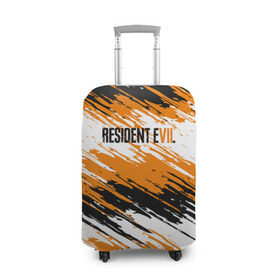 Чехол для чемодана 3D с принтом Resident Evil в Тюмени, 86% полиэфир, 14% спандекс | двустороннее нанесение принта, прорези для ручек и колес | biohazard | evil | game | horror | residen | survival | зла | зомби | игра | краска | краски | мертвецы | обитель | хоррор