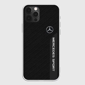 Чехол для iPhone 12 Pro с принтом MERCEDES BENZ SPORT        в Тюмени, силикон | область печати: задняя сторона чехла, без боковых панелей | amg | auto | mercedes | авто | автомобиль | автомобильные | бренд | марка | машины | мерседес