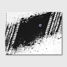 Альбом для рисования с принтом Volvo brand motors в Тюмени, 100% бумага
 | матовая бумага, плотность 200 мг. | Тематика изображения на принте: auto | automobile | car | machine | motor | motor car | sport car | volvo | автомашина | бренд | легковой автомобиль | марка | спортивный автомобиль | тачка
