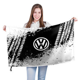 Флаг 3D с принтом Volkswagen abstract sport в Тюмени, 100% полиэстер | плотность ткани — 95 г/м2, размер — 67 х 109 см. Принт наносится с одной стороны | auto | automobile | car | machine | motor | motor car | sport car | volkswagen | автомашина | бренд | легковой автомобиль | марка | спортивный автомобиль | тачка