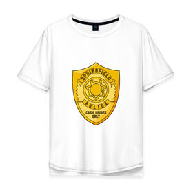 Мужская футболка хлопок Oversize с принтом Полиция Спрингфилда в Тюмени, 100% хлопок | свободный крой, круглый ворот, “спинка” длиннее передней части | police | simpsons | springfield