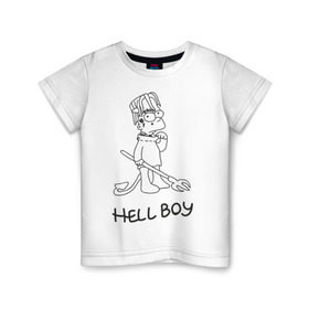 Детская футболка хлопок с принтом Bart Lil Peep в Тюмени, 100% хлопок | круглый вырез горловины, полуприлегающий силуэт, длина до линии бедер | bart simpson | lil peep | барт симпсоны | лил пип