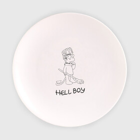 Тарелка 3D с принтом Bart Lil Peep в Тюмени, фарфор | диаметр - 210 мм
диаметр для нанесения принта - 120 мм | Тематика изображения на принте: bart simpson | lil peep | барт симпсоны | лил пип