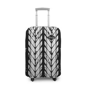 Чехол для чемодана 3D с принтом AUDI DRIVE SPORT в Тюмени, 86% полиэфир, 14% спандекс | двустороннее нанесение принта, прорези для ручек и колес | ауди | машина