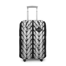 Чехол для чемодана 3D с принтом TOYOTA DRIVE SPORT в Тюмени, 86% полиэфир, 14% спандекс | двустороннее нанесение принта, прорези для ручек и колес | 