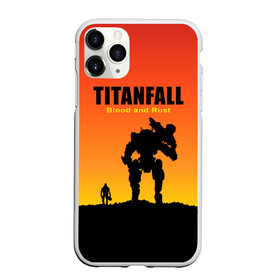 Чехол для iPhone 11 Pro Max матовый с принтом Titanfall 2 в Тюмени, Силикон |  | blood and rust | game | воин | закат | игра | кровь и ржавчина | робот