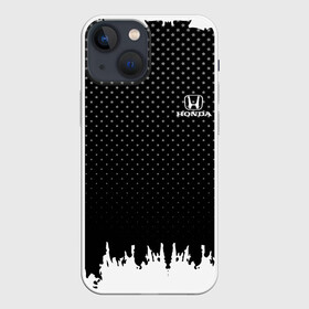 Чехол для iPhone 13 mini с принтом Honda abstract black 2018 в Тюмени,  |  | auto | automobile | car | honda | machine | motor | motor car | sport car | автомашина | бренд | легковой автомобиль | марка | спортивный автомобиль | тачка | хонда