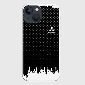 Чехол для iPhone 13 mini с принтом Mitsubishi abstract black в Тюмени,  |  |  машина | марка | митсубиси