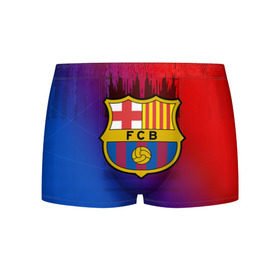 Мужские трусы 3D с принтом FC Barcelona color sport в Тюмени, 50% хлопок, 50% полиэстер | классическая посадка, на поясе мягкая тканевая резинка | football | soccer | барселона