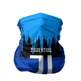 Бандана-труба 3D с принтом FC Juventus color abstract в Тюмени, 100% полиэстер, ткань с особыми свойствами — Activecool | плотность 150‒180 г/м2; хорошо тянется, но сохраняет форму | 