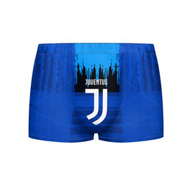 Мужские трусы 3D с принтом FC Juventus color abstract в Тюмени, 50% хлопок, 50% полиэстер | классическая посадка, на поясе мягкая тканевая резинка | Тематика изображения на принте: 