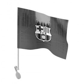 Флаг для автомобиля с принтом FC Barcelona abstract color в Тюмени, 100% полиэстер | Размер: 30*21 см | 