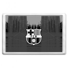 Магнит 45*70 с принтом FC Barcelona abstract color в Тюмени, Пластик | Размер: 78*52 мм; Размер печати: 70*45 | 