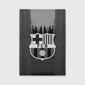 Обложка для автодокументов с принтом FC Barcelona abstract color в Тюмени, натуральная кожа |  размер 19,9*13 см; внутри 4 больших “конверта” для документов и один маленький отдел — туда идеально встанут права | Тематика изображения на принте: 