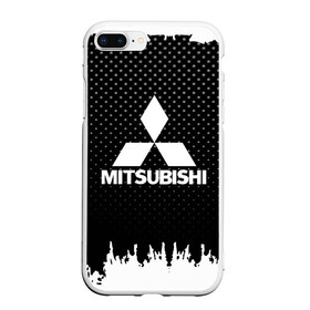 Чехол для iPhone 7Plus/8 Plus матовый с принтом Mitsubishi в Тюмени, Силикон | Область печати: задняя сторона чехла, без боковых панелей |  машина | марка | митсубиси