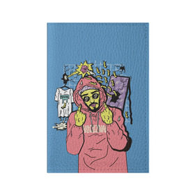 Обложка для паспорта матовая кожа с принтом Mnogoznaal 4 в Тюмени, натуральная матовая кожа | размер 19,3 х 13,7 см; прозрачные пластиковые крепления | Тематика изображения на принте: mnogoznaal | максим лазин | многознаал