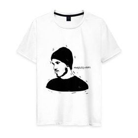 Мужская футболка хлопок с принтом Mnogoznaal_9 в Тюмени, 100% хлопок | прямой крой, круглый вырез горловины, длина до линии бедер, слегка спущенное плечо. | mnogoznaal | максим лазин | многознаал