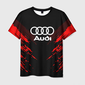 Мужская футболка 3D с принтом AUDI SPORT COLLECTION в Тюмени, 100% полиэфир | прямой крой, круглый вырез горловины, длина до линии бедер | audi | auto | automobile | car | machine | motor | motor car | sport car | автомашина | ауди | бренд | легковой автомобиль | марка | спортивный автомобиль | тачка