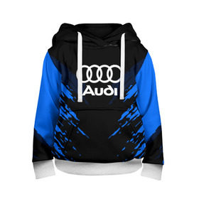 Детская толстовка 3D с принтом AUDI SPORT COLLECTION в Тюмени, 100% полиэстер | двухслойный капюшон со шнурком для регулировки, мягкие манжеты на рукавах и по низу толстовки, спереди карман-кенгуру с мягким внутренним слоем | audi | auto | automobile | car | machine | motor | motor car | sport car | автомашина | ауди | бренд | легковой автомобиль | марка | спортивный автомобиль | тачка