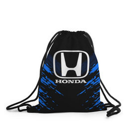 Рюкзак-мешок 3D с принтом HONDA SPORT COLLECTION в Тюмени, 100% полиэстер | плотность ткани — 200 г/м2, размер — 35 х 45 см; лямки — толстые шнурки, застежка на шнуровке, без карманов и подкладки | Тематика изображения на принте: auto | automobile | car | honda | machine | motor | motor car | sport car | автомашина | бренд | легковой автомобиль | марка | спортивный автомобиль | тачка | хонда