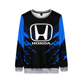 Женский свитшот 3D с принтом HONDA SPORT COLLECTION в Тюмени, 100% полиэстер с мягким внутренним слоем | круглый вырез горловины, мягкая резинка на манжетах и поясе, свободная посадка по фигуре | auto | automobile | car | honda | machine | motor | motor car | sport car | автомашина | бренд | легковой автомобиль | марка | спортивный автомобиль | тачка | хонда