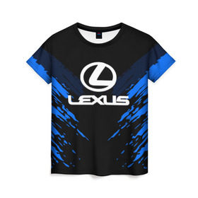 Женская футболка 3D с принтом LEXUS SPORT COLLECTION в Тюмени, 100% полиэфир ( синтетическое хлопкоподобное полотно) | прямой крой, круглый вырез горловины, длина до линии бедер | Тематика изображения на принте: auto | automobile | car | lexus | machine | motor | motor car | sport car | автомашина | бренд | легковой автомобиль | марка | спортивный автомобиль | тачка