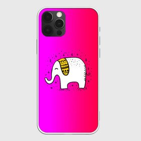 Чехол для iPhone 12 Pro Max с принтом Радужный слоник в Тюмени, Силикон |  | Тематика изображения на принте: детские | животные | слон | слоник | слоны