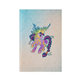 Обложка для паспорта матовая кожа с принтом My Little Pony в Тюмени, натуральная матовая кожа | размер 19,3 х 13,7 см; прозрачные пластиковые крепления | комедия | маленький | мой | музыка | мультфильм | мюзикл | пони | приключения | сказка | фэнтези