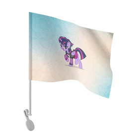Флаг для автомобиля с принтом My Little Pony в Тюмени, 100% полиэстер | Размер: 30*21 см | мой маленький пони | мультфильм