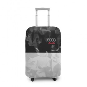 Чехол для чемодана 3D с принтом AUDI SPORT в Тюмени, 86% полиэфир, 14% спандекс | двустороннее нанесение принта, прорези для ручек и колес | 