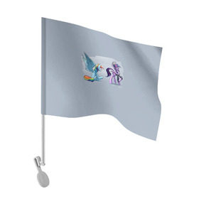 Флаг для автомобиля с принтом My Little Pony в Тюмени, 100% полиэстер | Размер: 30*21 см | 