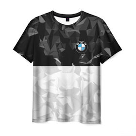 Мужская футболка 3D с принтом BMW BLACK COLLECTION в Тюмени, 100% полиэфир | прямой крой, круглый вырез горловины, длина до линии бедер | auto | bmw | motorsport | авто | автомобиль | автомобильные | бмв | бренд | марка | машины | моторспорт | спорт