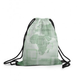 Рюкзак-мешок 3D с принтом Цифровая карта мира в Тюмени, 100% полиэстер | плотность ткани — 200 г/м2, размер — 35 х 45 см; лямки — толстые шнурки, застежка на шнуровке, без карманов и подкладки | 